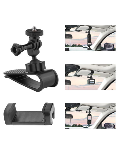 Soporte de Visera Solar para Coche Flymile CV1 - Compatible con GoPro e Insta360