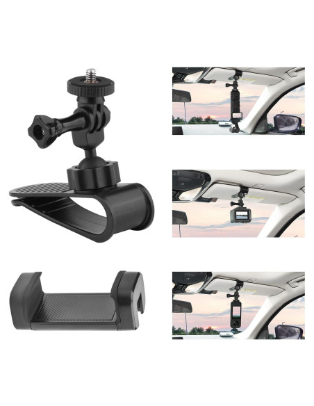 Soporte de Visera Solar para Coche Flymile CV1 - Compatible con GoPro e Insta360