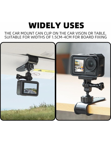 Soporte de Visera Solar para Coche Flymile CV1 - Compatible con GoPro e Insta360