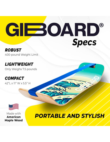 Tabla de Equilibrio GIBBON GiBoard Madera 106.68x27.94cm