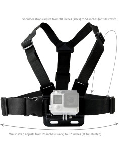 Paquete de Accesorios para Cámara de Acción VVHOOY - Soporte de Pecho, Trípode y Empuñadura Flotante 2