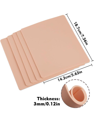 Piel Falsa de Tatuaje Rayyl 3MM - 3 Piezas 19x14cm