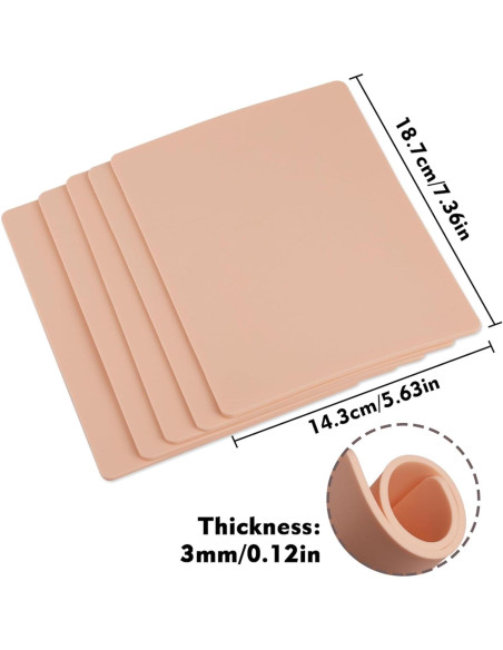 Piel Falsa de Tatuaje Rayyl 3MM - 3 Piezas 19x14cm