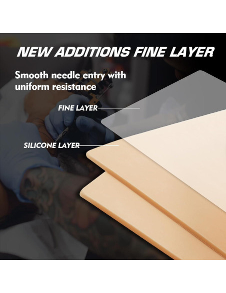 Piel Falsa de Tatuaje Rayyl 3MM - 3 Piezas 19x14cm