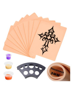 Piel de Práctica para Tatuaje YIENFBEV - 10 Piezas 3mm