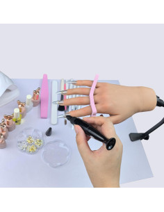 Mano de Práctica de Uñas de Silicona Siloatfy Izquierda 22cm 2