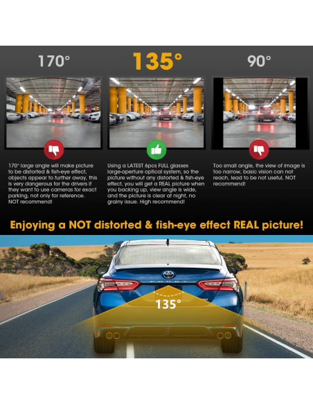 Cámara de visión trasera NATIKA WD-012 HD 720P impermeable