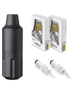 Máquina de Tatuaje Rotativa Hawink Short Pen + 40 Agujas