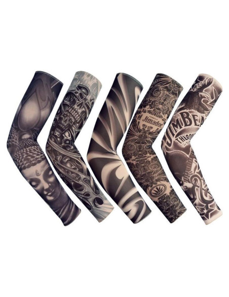 Mangas de Tatuaje Temporales FENGMANG - 5 Piezas Unisex