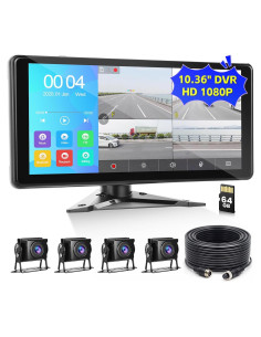 Sistema de Cámara de Respaldo Roinvou 4K, Monitor 10.36" AHD 1080P