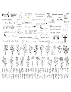 Tatuajes Temporales Realistas Zeecdatoo 160+ Piezas 74 Hojas