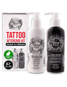 Kit de Cuidado de Tatuajes Tattoo Care - Crema y Jabón 198.1 ml