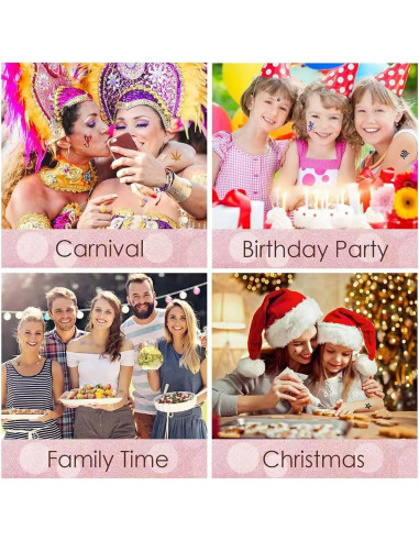 Kit de Tatuajes Temporales de Brillo Wxfhtda para Niños 1008 Pcs