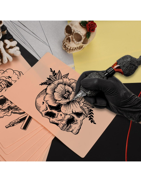 Kit de Práctica de Tatuaje KXCOFTXI - 20 Pieles + 50 Papeles A4