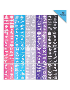 Kit de Plantillas de Pintura Facial ApolDirect - 20 Piezas Reutilizables 2