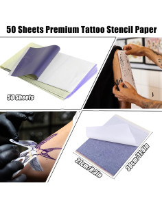 Papel de Transferencia de Tatuaje A4 YONGDA 50 Hojas Profesional 2