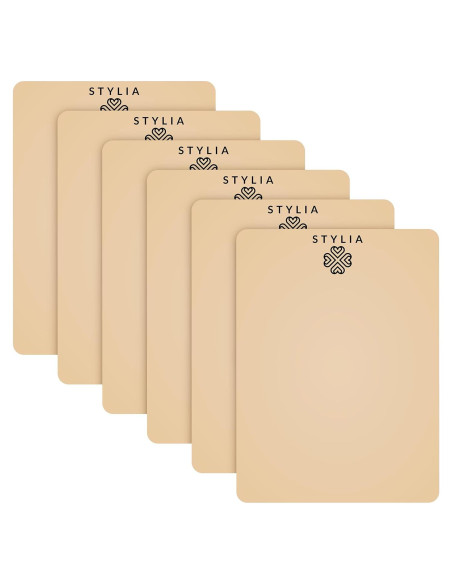 Hoja de Silicona para Práctica de Microblading Stylia - 6 Piezas