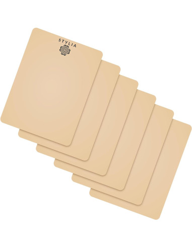 Hoja de Silicona para Práctica de Microblading Stylia - 6 Piezas