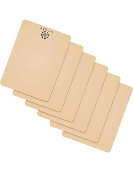 Hoja de Silicona para Práctica de Microblading Stylia - 6 Piezas