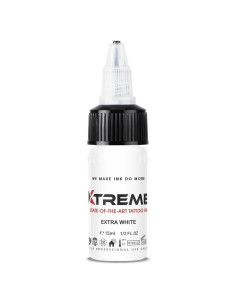 Tinta de Tatuaje Xtreme Blanco Extra 14.79 ml Vegana y Estéril