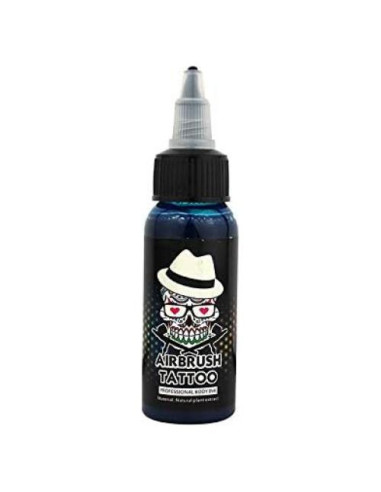 Tinta de Tatuaje Temporal OPHIR 30ML para Aerógrafo Azul