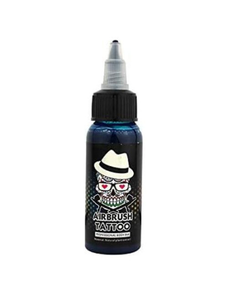 Tinta de Tatuaje Temporal OPHIR 30ML para Aerógrafo Azul