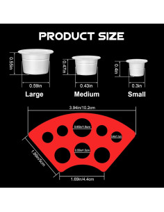 Set de 303 Piezas Tapas de Tinta para Tatuajes Autdor 2