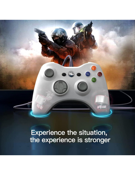 Gamepad USB con Cable USonline911 para Xbox 360 y PC