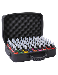 Estuche de Tinta para Dibujo OZER - Capacidad 54 Botellas 29.57 ml