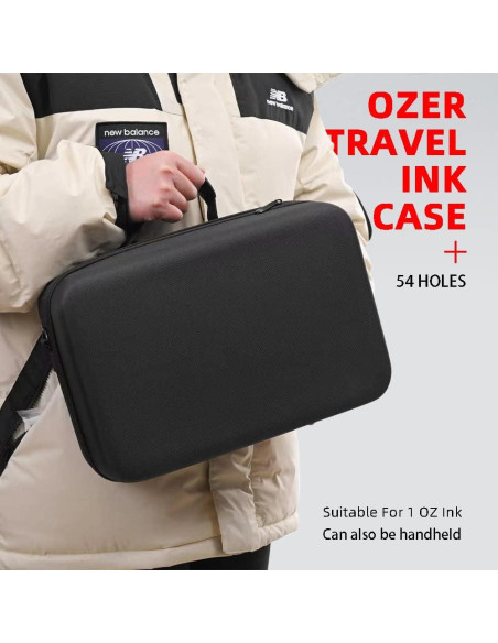 Estuche de Tinta para Dibujo OZER - Capacidad 54 Botellas 29.57 ml