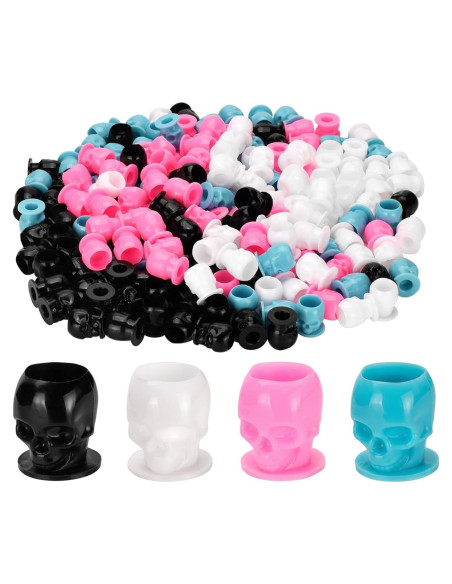 200 Copas de Tinta Desechables BAMTTOO - Diseño Calavera