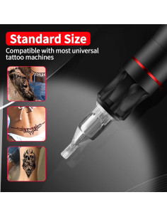 Agujas de Cartucho para Tatuaje Whalrace 20PCS 3RL 5RL 5RM 7RM 2