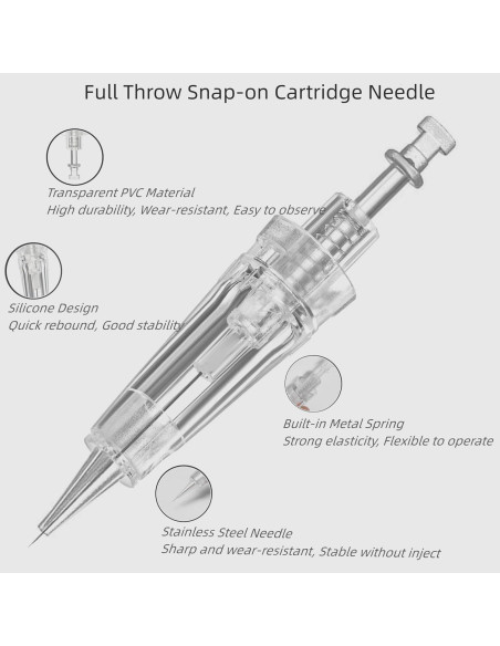 Agujas PMU Desechables 10 PCS 1P/1R para Microblading