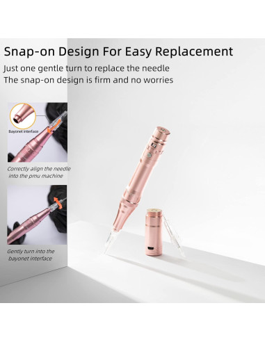 Agujas PMU Desechables 10 PCS 1P/1R para Microblading