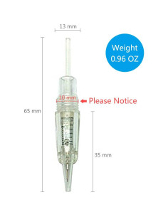 Cartuchos de Maquillaje Permanente Pinkiou 1RL - 10 Piezas 2