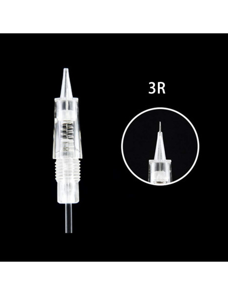 10 Cartuchos Agujas Tatuaje 3R HiTreasure Acero Inoxidable