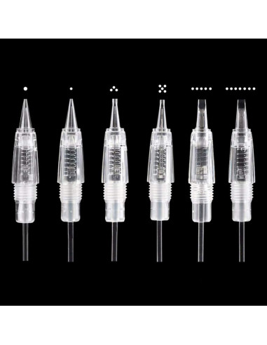 10 Cartuchos Agujas Tatuaje 3R HiTreasure Acero Inoxidable