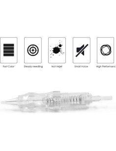 Agujas de Cartucho BIOMASER 10PCS para Maquillaje Permanente 5RL-0.25MM 2
