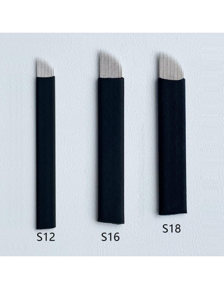 Agujas Microblading WOLAYI S16 30 Pcs 0.18mm Acero Inoxidable