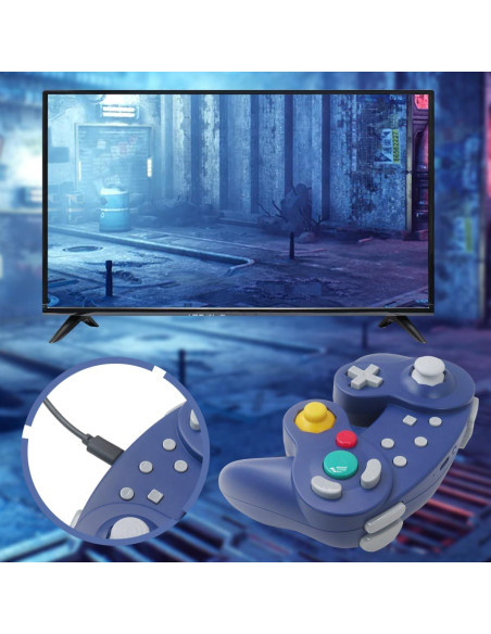 Controlador Inalámbrico Game-cube Bedaily para Switch/Purple