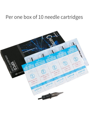 Cartuchos de Agujas Dragonhawk Mast 50pcs Mezclados 3RL a 11RL