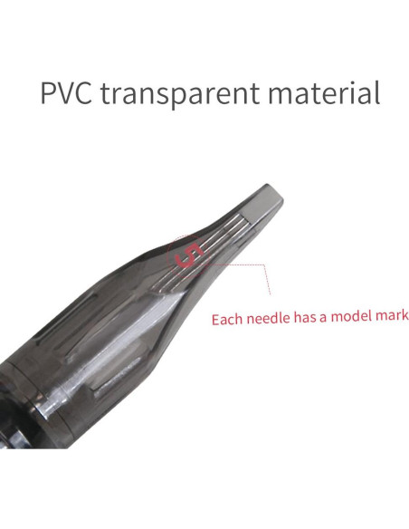 Cartuchos de Agujas Dragonhawk Mast 50pcs Mezclados 3RL a 11RL