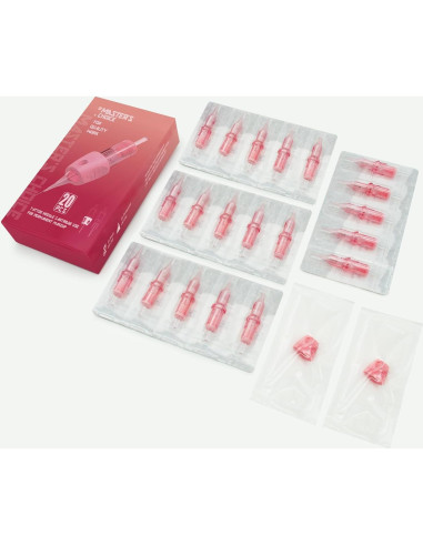 20 Agujas de Cartucho Tatuaje Desechables PMUBEAUTY 0.3mm