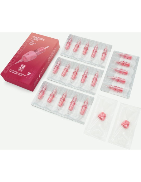 20 Agujas de Cartucho Tatuaje Desechables PMUBEAUTY 0.3mm