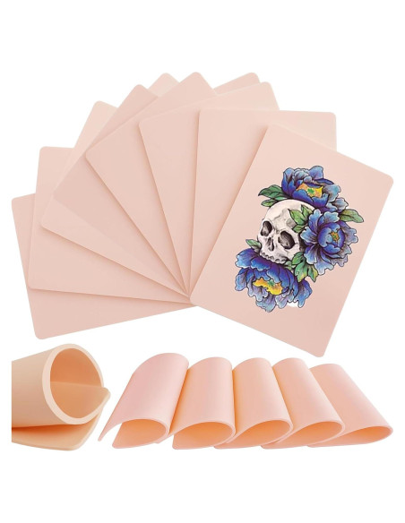 Piel Falsa Gruesa para Tatuaje 5pcs 18.8x14.2cm Práctica