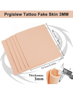 Piel Falsa Gruesa para Tatuaje 5pcs 18.8x14.2cm Práctica 2