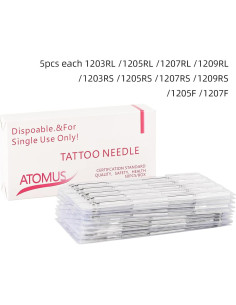 50 Agujas de Tatuaje Mixtas JimKing - Acero Inoxidable 2