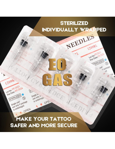 100 Agujas de Cartucho para Tatuaje Jconly Mezcladas 3RL 5RL 7RL 9RL