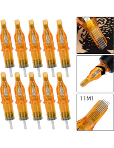Agujas de Cartucho para Tatuaje ATOMUS 10pcs 11M1 Desechables 2