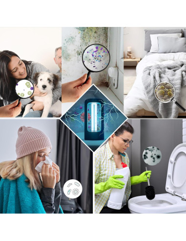 Lámpara Desinfectante UV SANSI 27W Control Remoto 99.9% Eficiencia